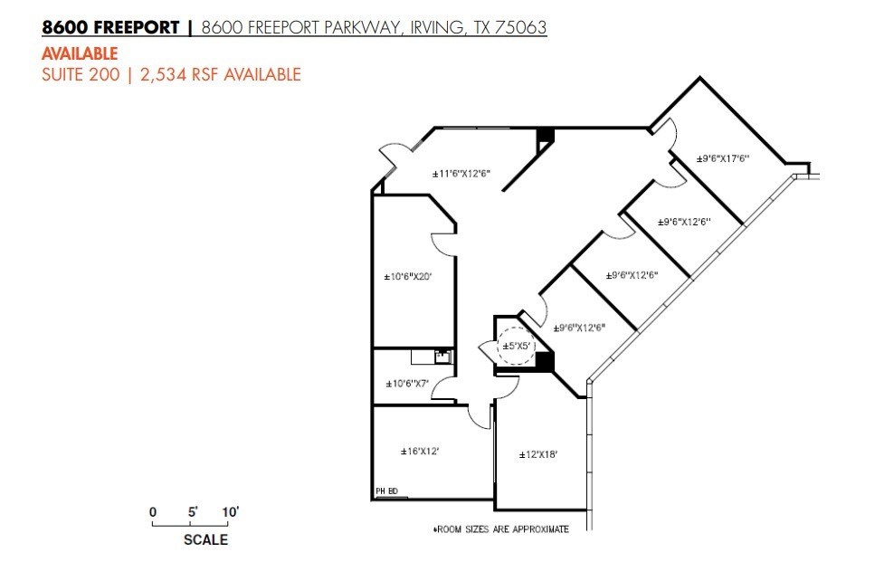 8600 Freeport Pky, Irving, TX à louer Plan d  tage- Image 1 de 1