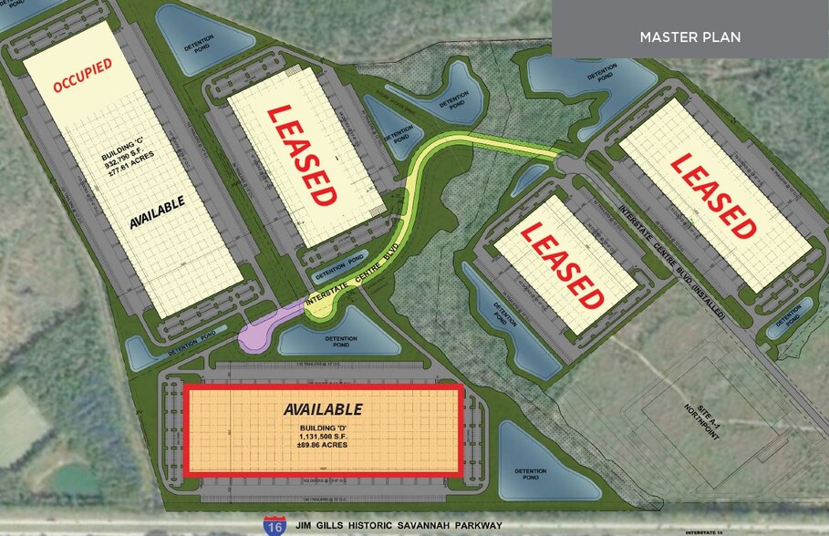 Interstate Centre Blvd, Ellabell, GA à vendre - Plan de site - Image 2 de 2