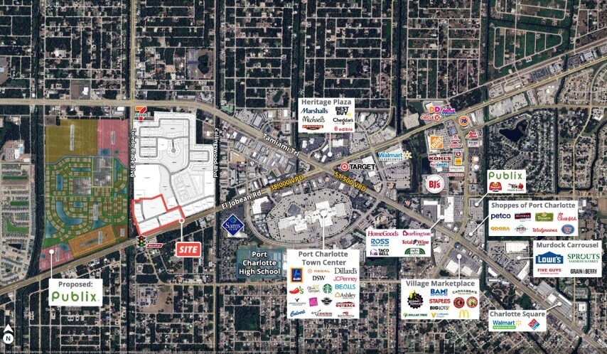NWC El Jobean & Toledo Blade Blvd, Port Charlotte, FL à louer - Photo du bâtiment - Image 1 de 1