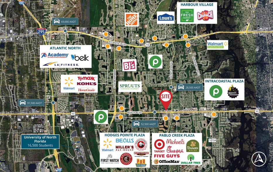 13529 Beach Blvd, Jacksonville, FL à louer - Photo du bâtiment - Image 3 de 9