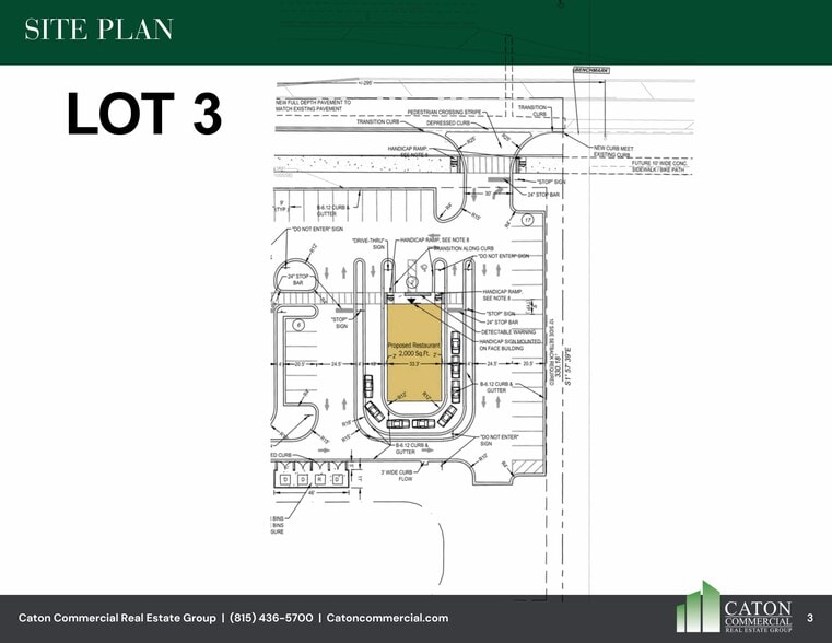 580 W Caton Farm Rd, Plainfield, IL for sale - Site Plan - Image 3 of 3