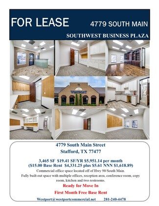 More details for 4779-4781 S Main St, Stafford, TX - Office for Lease