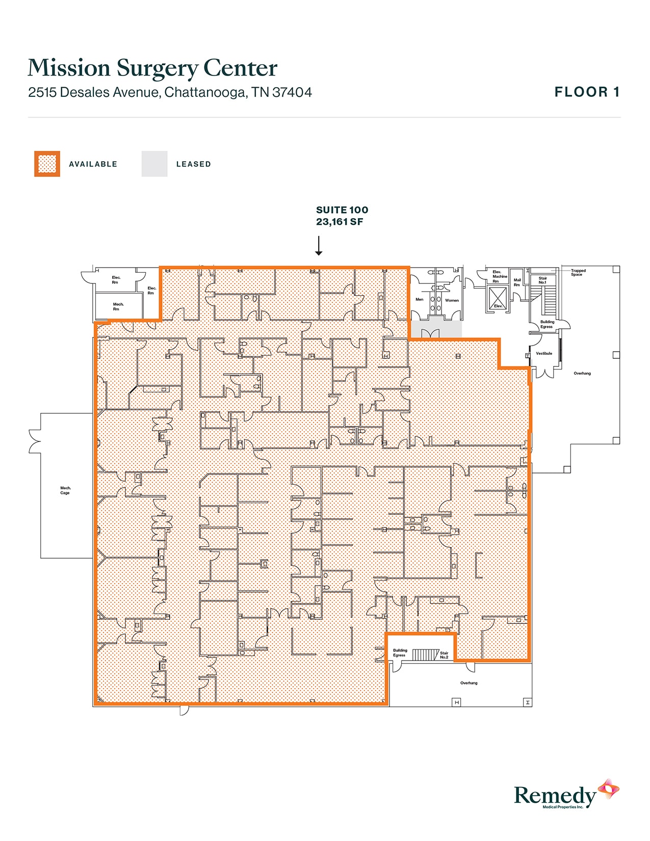 2515 DeSales Ave, Chattanooga, TN for lease Floor Plan- Image 1 of 1