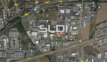 Montluel - AERIAL map view