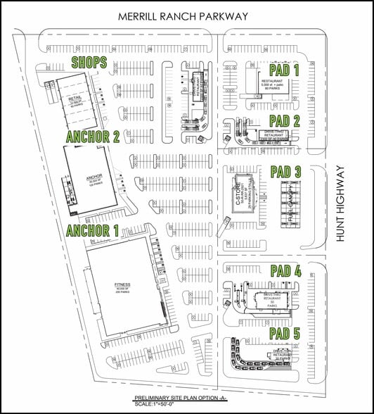 SWC Hunt Highway & Merrill Ranch Parkway, Florence, AZ for sale - Site Plan - Image 3 of 3