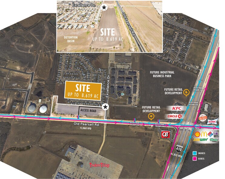 Old Pearsall Rd & SW Loop 410, San Antonio, TX à vendre - Photo du bâtiment - Image 1 de 11