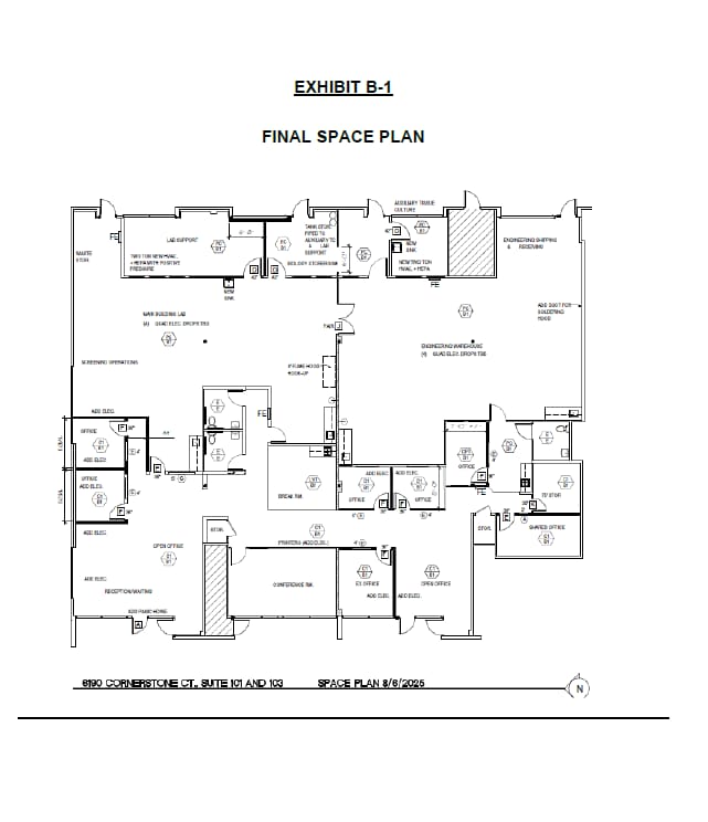 6190 Cornerstone Ct E, San Diego, CA for lease Floor Plan- Image 1 of 1