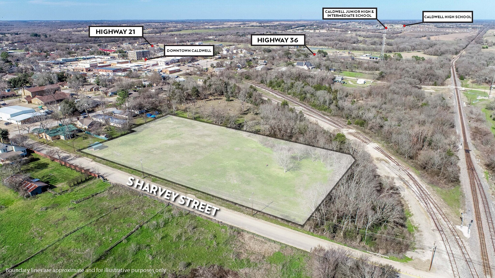 Harvey TBD (3.24 Acres) S. Harvey Street St, Caldwell, TX à vendre Photo principale- Image 1 de 30