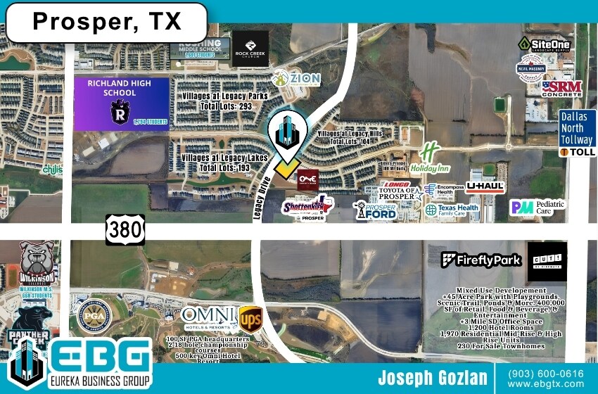 1091 legacy drive, Prosper, TX for lease - Plat Map - Image 3 of 7