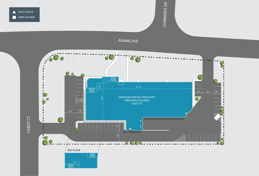 159 Adams Ave, Hauppauge, NY à louer - Plan de site - Image 2 de 2