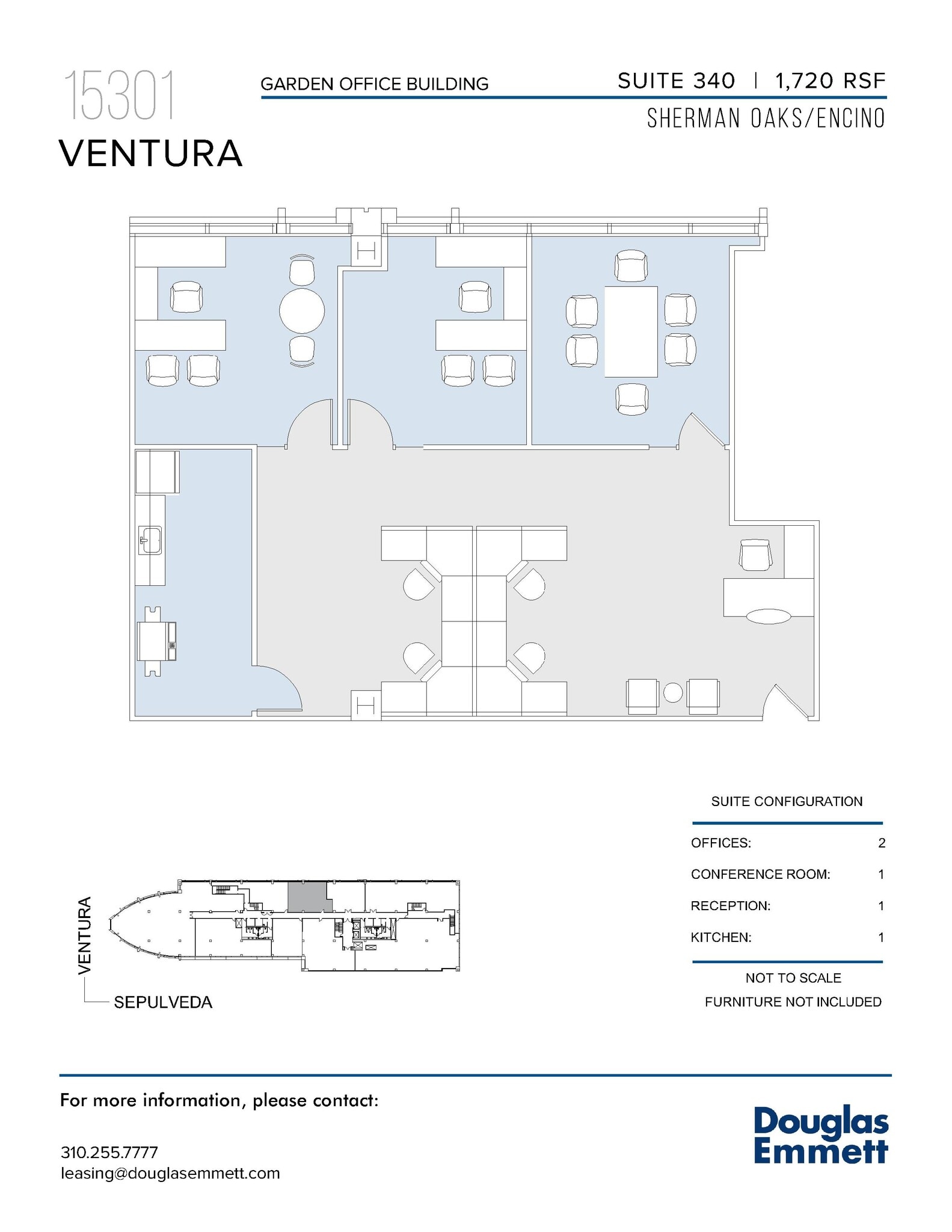 15301 Ventura Blvd, Sherman Oaks, CA à louer Plan d’étage- Image 1 de 1