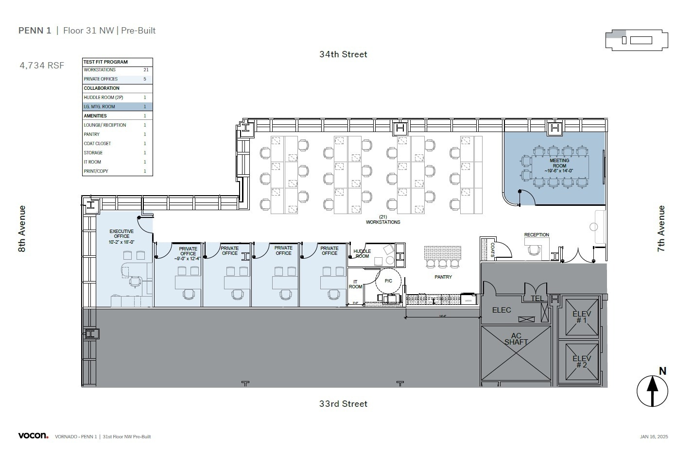 PENN 1, New York, NY à louer Plan d’étage- Image 1 de 1