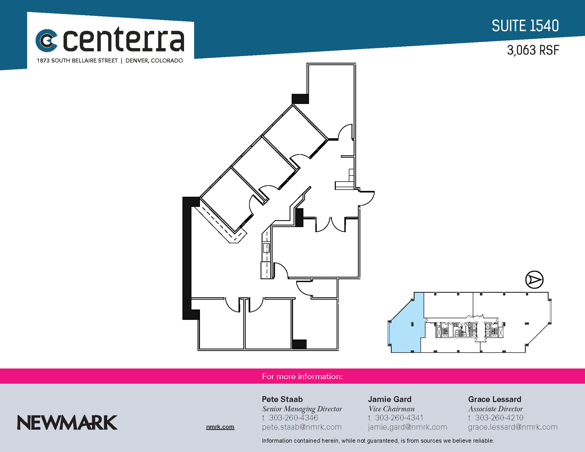 1873 S Bellaire St, Denver, CO for lease Floor Plan- Image 1 of 1