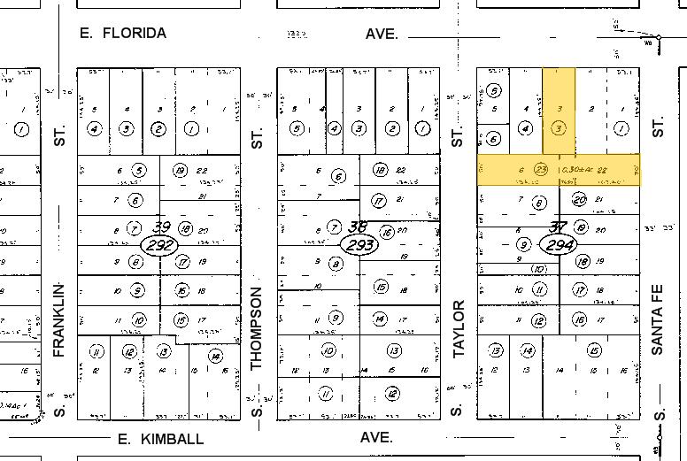 811 E Florida Ave, Hemet, CA for sale - Plat Map - Image 2 of 8