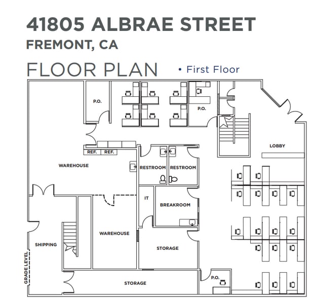 41805 Albrae St, Fremont, CA for sale - Floor Plan - Image 2 of 3