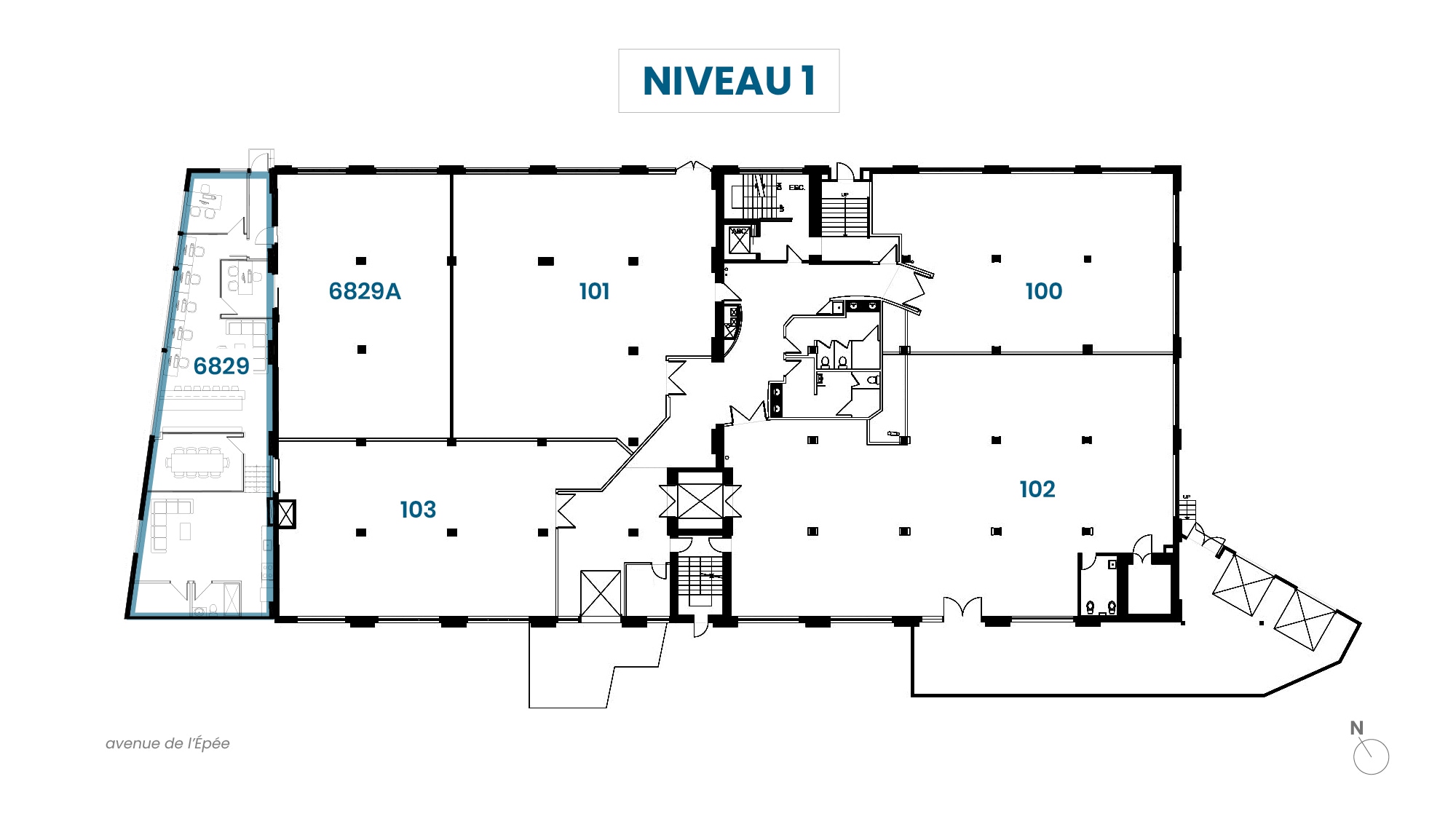 6829-6845 Av de l'Épée, Montréal, QC for lease Interior Photo- Image 1 of 1