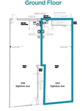 534-536 Eglinton Ave W, Toronto, ON for lease Floor Plan- Image 1 of 1