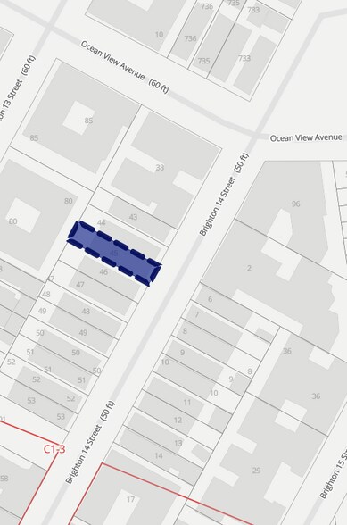 3044 Brighton 14th St, Brooklyn, NY à vendre - Plan cadastral - Image 1 de 1