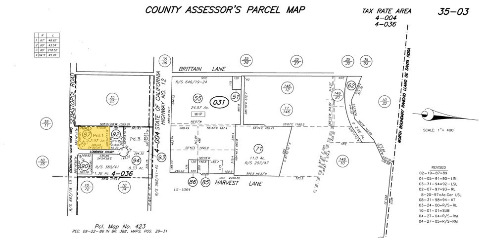 789-791 Lombardi Ct, Santa Rosa, CA à louer - Plan cadastral - Image 2 de 3