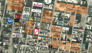 1201-1211 Walnut St, Philadelphia, PA - Aérien  Vue de la carte