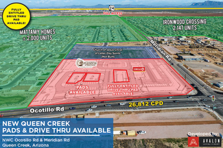 Plus de détails pour NWC Ocotillo & Meridian, Queen Creek, AZ - Terrain à louer