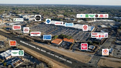 4125-4142 Durham Chapel Hill Blvd, Durham, NC - Aérien Vue de la carte - Image1