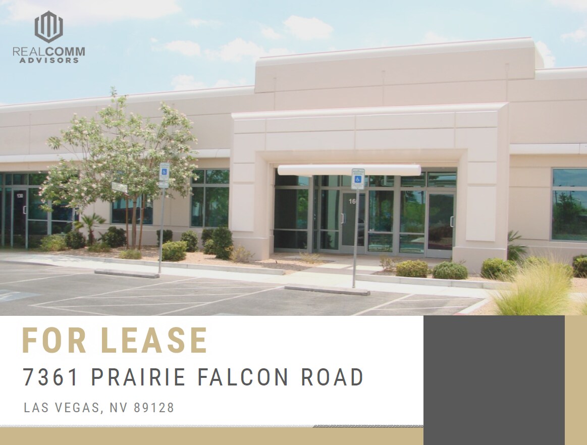 7361 Prairie Falcon Rd, Las Vegas, NV for lease Building Photo- Image 1 of 7