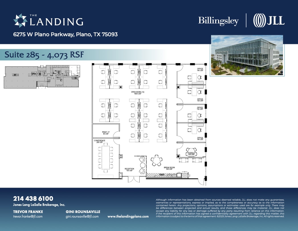 6275 W Plano Pky, Plano, TX à louer Plan d’étage- Image 1 de 1