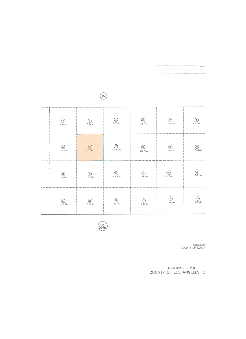 avenue O, Palmdale, CA à vendre Plan cadastral- Image 1 de 2