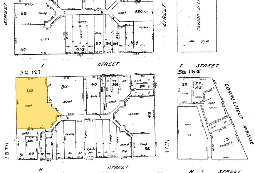 1776 I St NW, Washington, DC for lease - Plat Map - Image 2 of 13