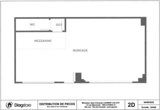 Retail in Paris for lease Floor Plan- Image 2 of 2