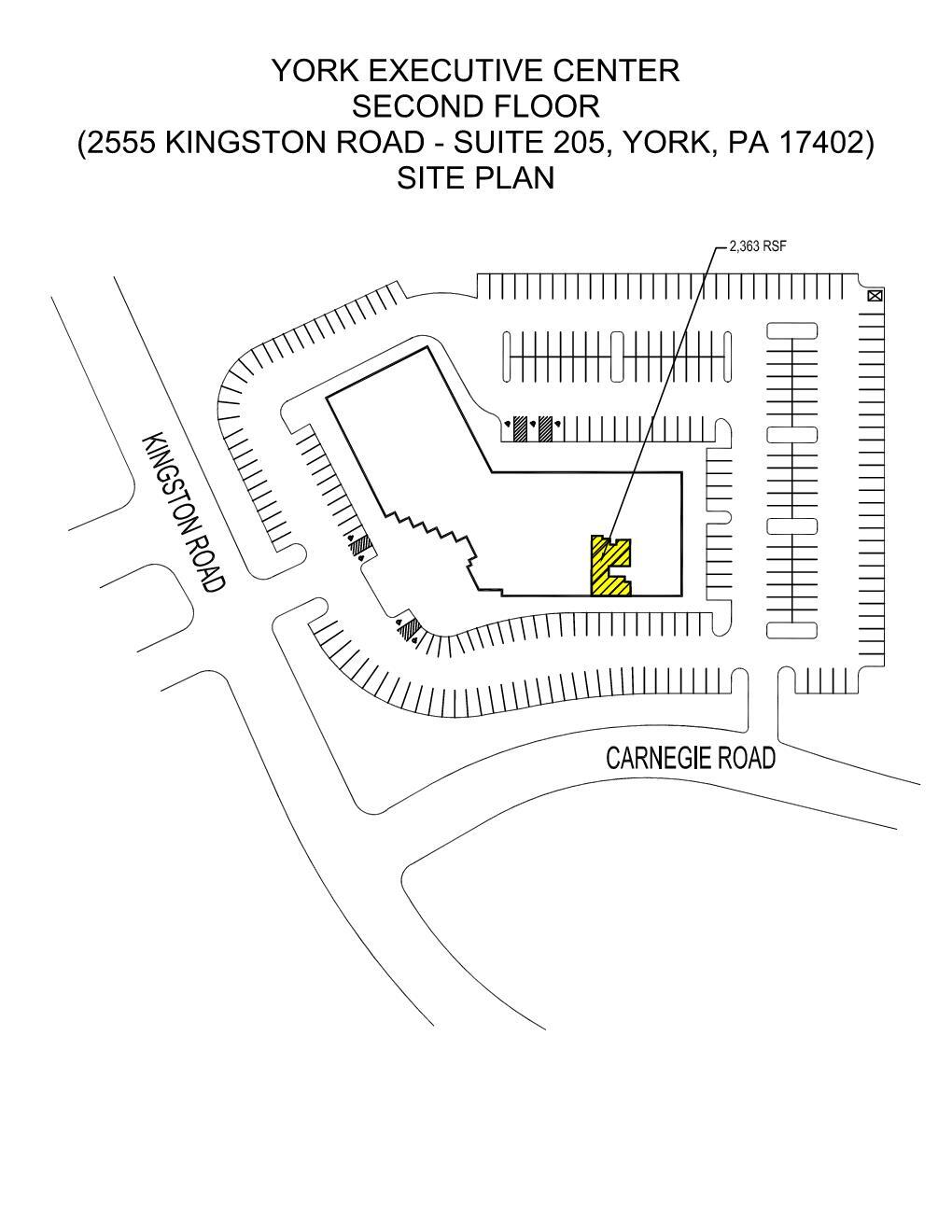 2555 Kingston Rd, York, PA for lease Site Plan- Image 1 of 4
