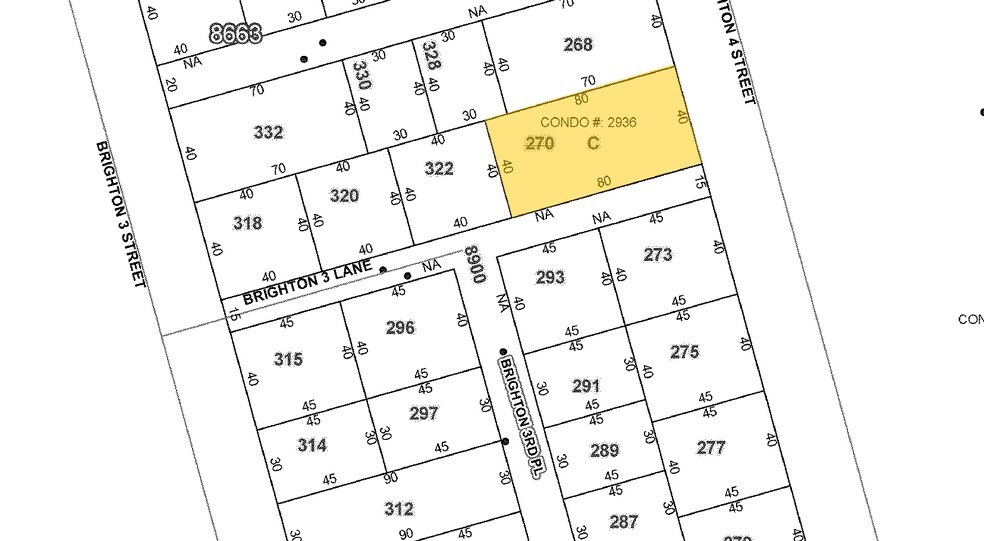 2946 Brighton 4th St, Brooklyn, NY à vendre - Plan cadastral - Image 2 de 2