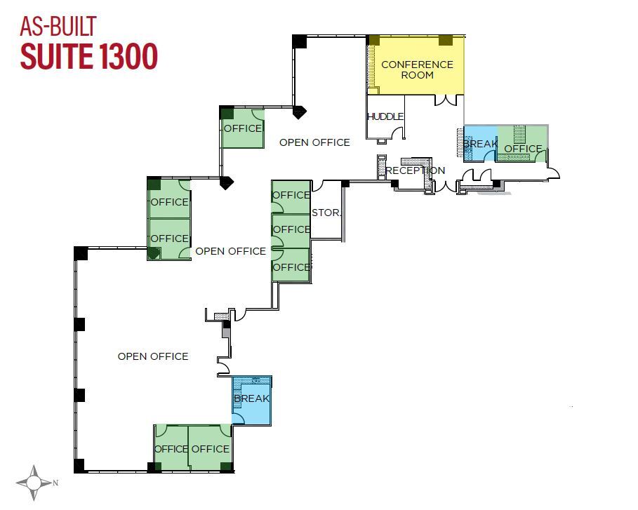 7676 Hazard Center Dr, San Diego, CA à louer Plan d’étage- Image 1 de 2