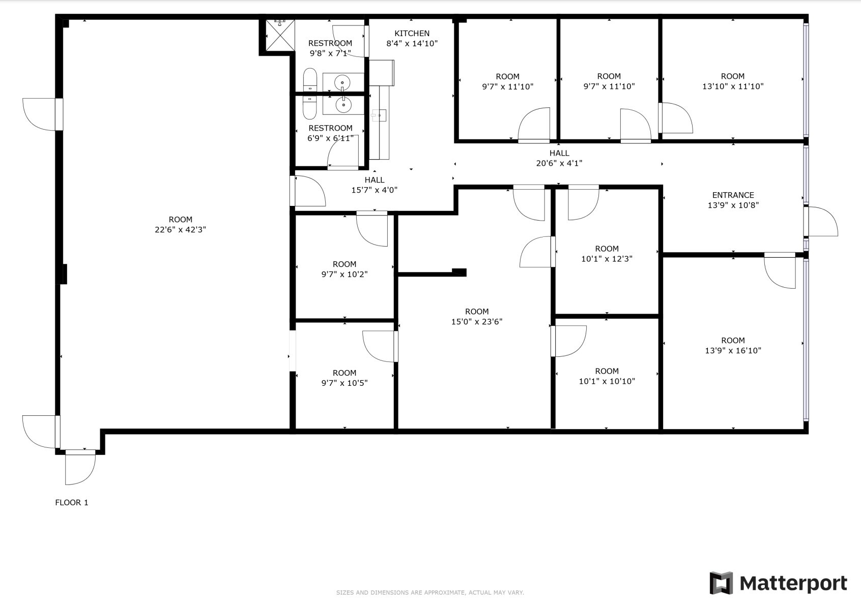 2110 Whitehorse Trl, Austin, TX à louer Plan d’étage- Image 1 de 1