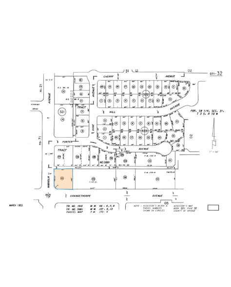 2725 W Orangethorpe Ave, Fullerton, CA à vendre - Plan cadastral - Image 2 de 2