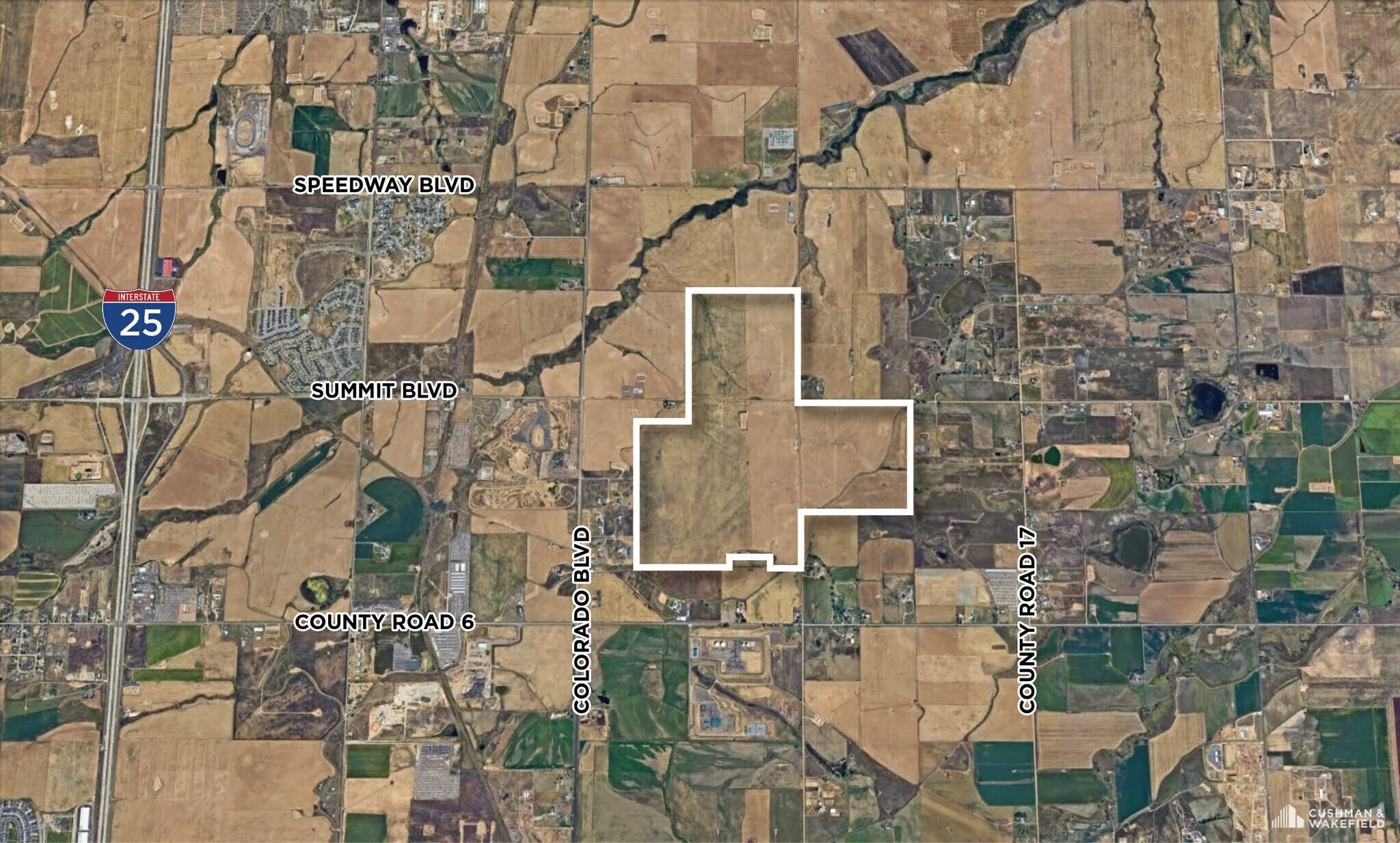TBD Summit Blvd, Brighton, CO for sale Aerial- Image 1 of 2