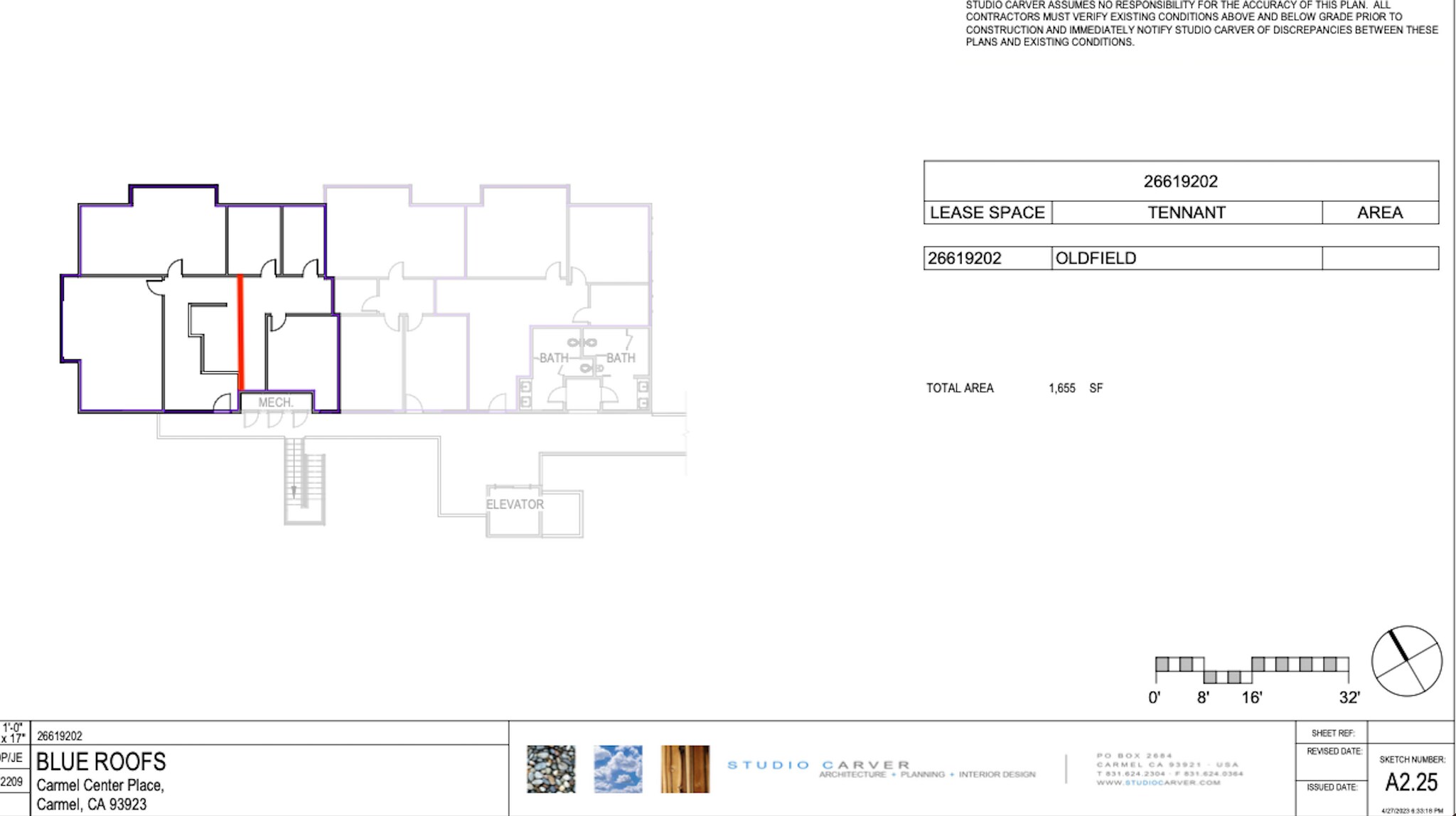 26607-26625 Carmel Center Pl, Carmel, CA à louer Plan d’étage- Image 1 de 6