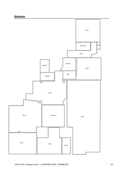 10 Rue Rouget De Lisle, Courbevoie à louer - Plan d’étage - Image 3 de 14
