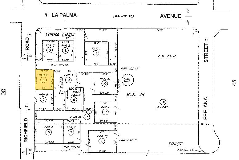 1180 N Richfield Rd, Anaheim, CA for lease - Plat Map - Image 3 of 3