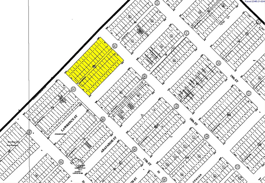 1225 17th St, Denver, CO à louer - Plan cadastral - Image 2 de 4