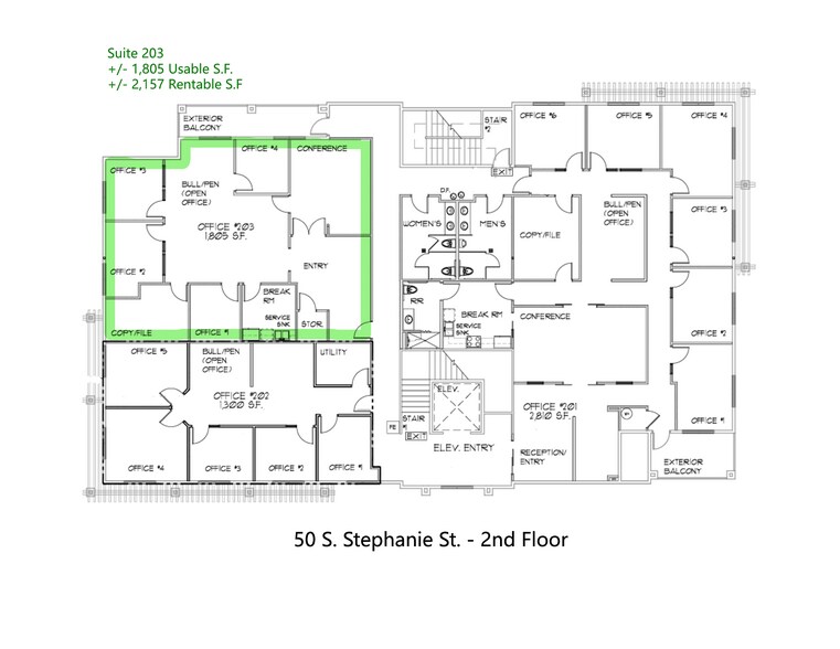 50 S Stephanie St, Henderson, NV à louer - Plan d’étage type - Image 3 de 15