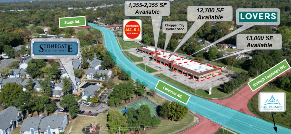 2794-2838 Coleman Rd, Memphis, TN for lease - Building Photo - Image 1 of 7