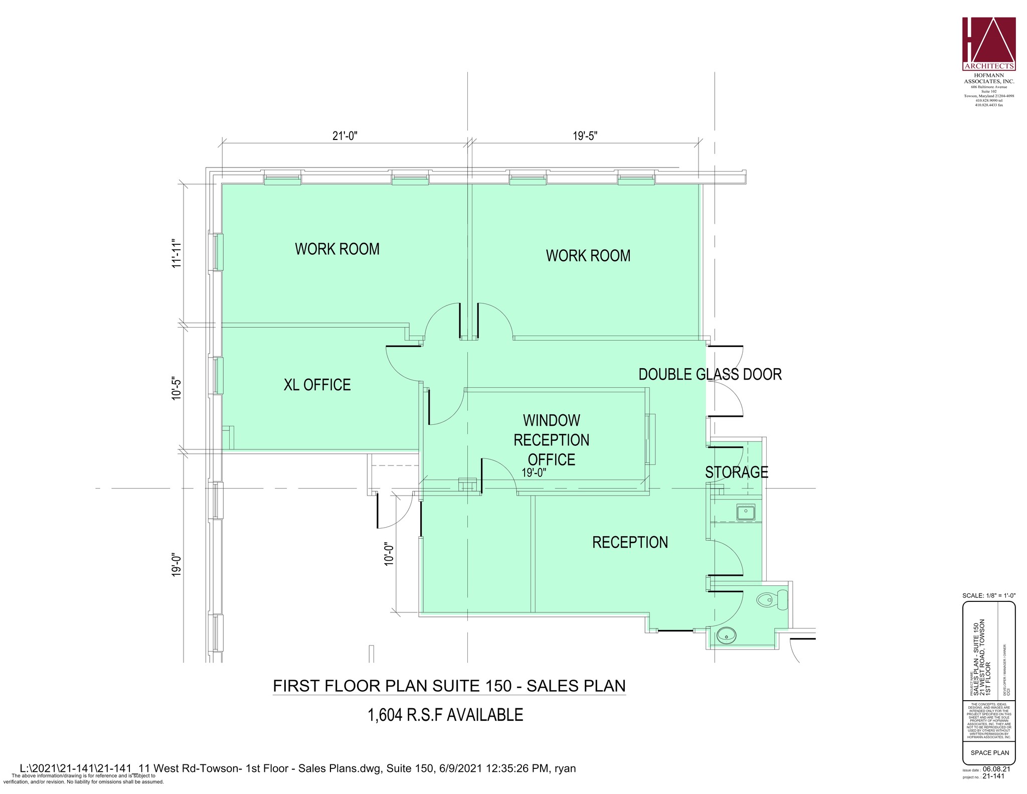 21 West Rd, Towson, MD à louer Plan de site- Image 1 de 2