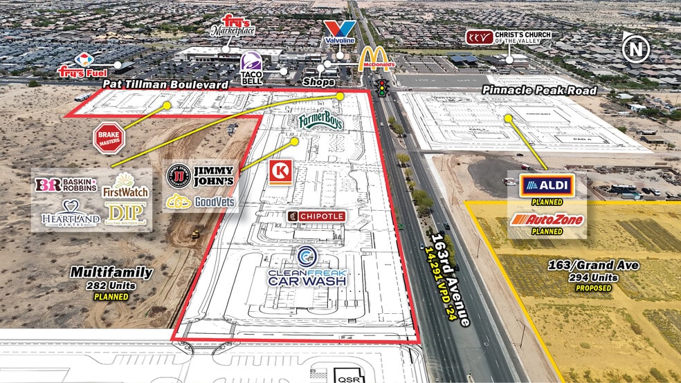 SWC Pat Tillman & 163rd Ave, Surprise, AZ for lease - Building Photo - Image 3 of 4