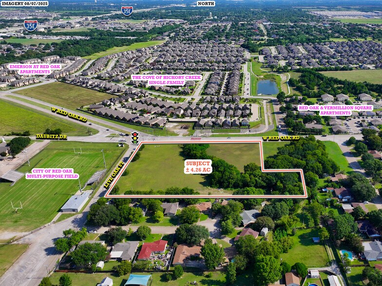 SEC of W Red Oak Rd & Live Oak St, Red Oak, TX à vendre - Aérien - Image 1 de 4