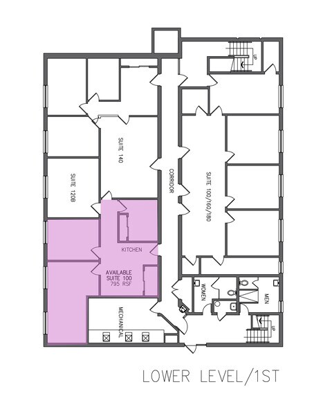 3951 N Meridian St, Indianapolis, IN à louer - Plan d’étage - Image 2 de 8