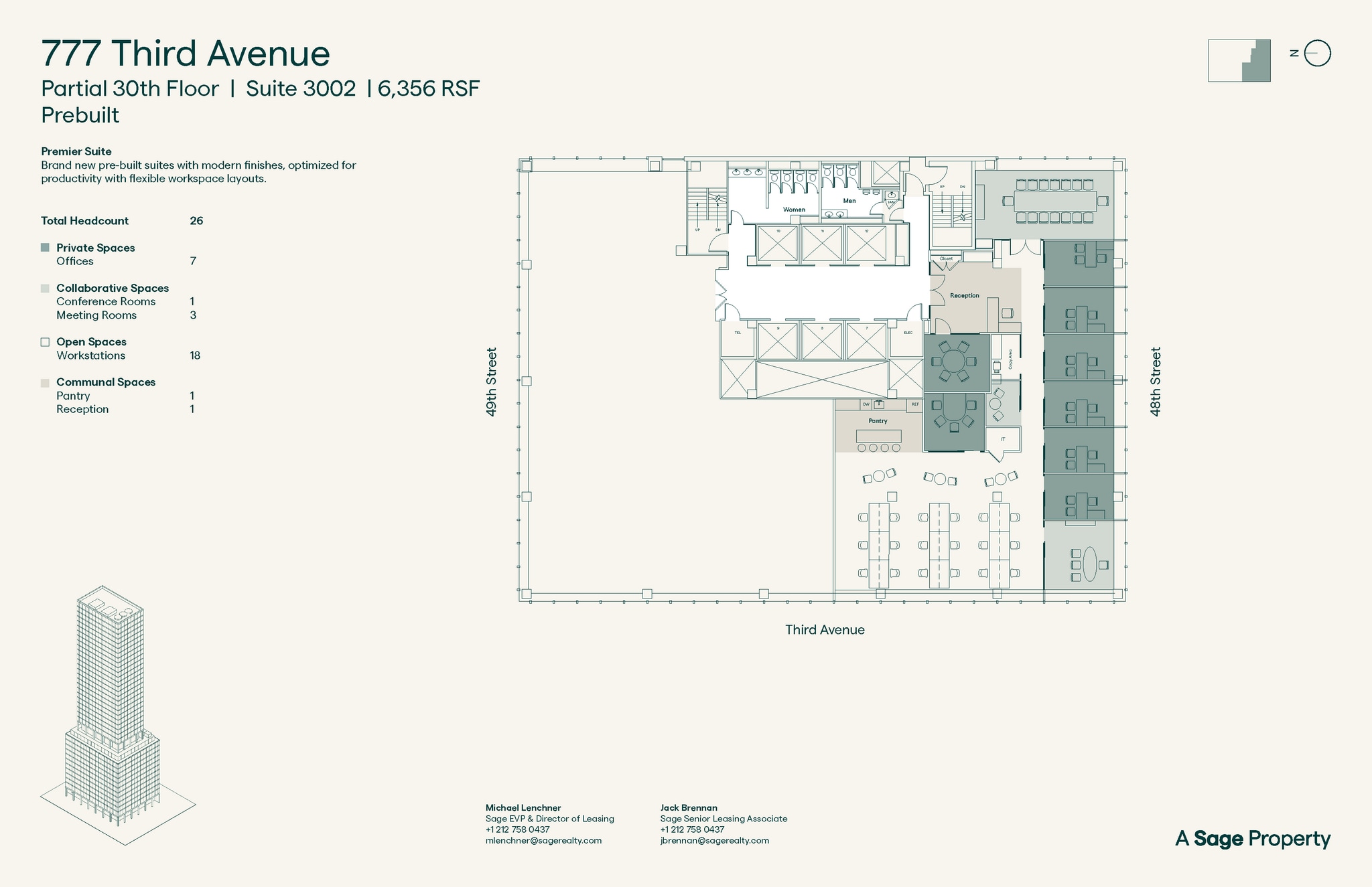 777 Third Ave, New York, NY à louer Plan d’étage- Image 1 de 1