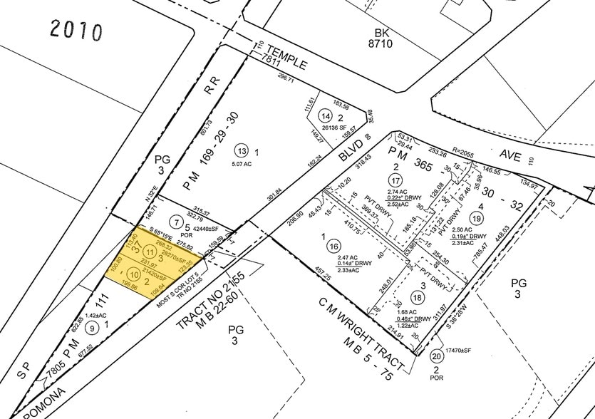 3531 Pomona Blvd, Pomona, CA for sale - Plat Map - Image 3 of 4