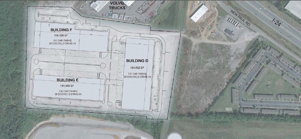 8000-8060 Centre Pointe Way, La Vergne, TN à louer - Photo du bâtiment - Image 2 de 13